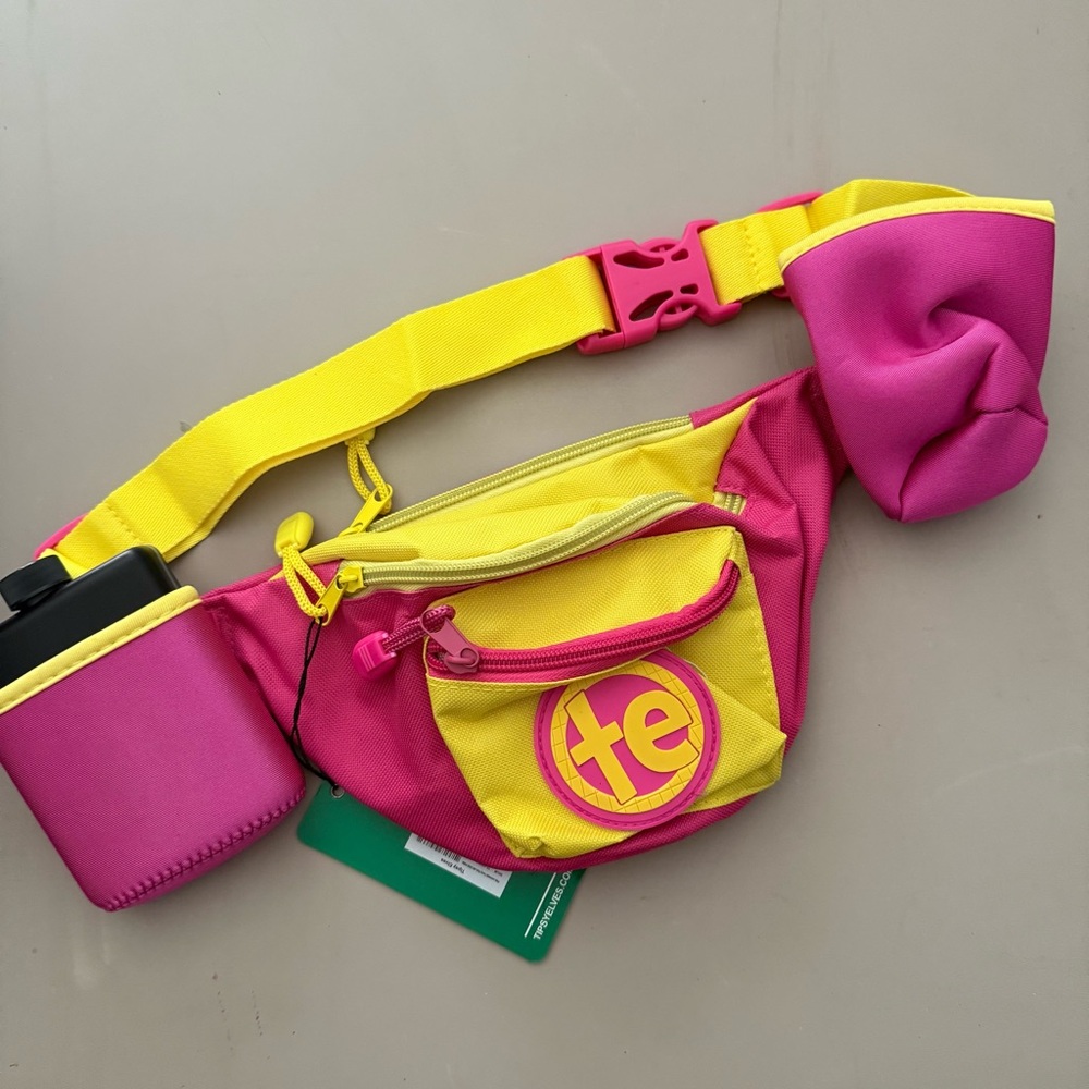 Tipsy Elves Tailgater Fanny pack With Flask and Drink Holder